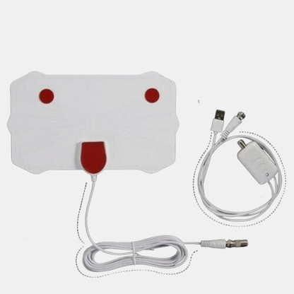 HDTV Antenne – Stærk Modtagelse, Slim Design og Nem Installation Electronics Accessories Tech Butik Super stærkt signal (500-999+ HD-kanaler)