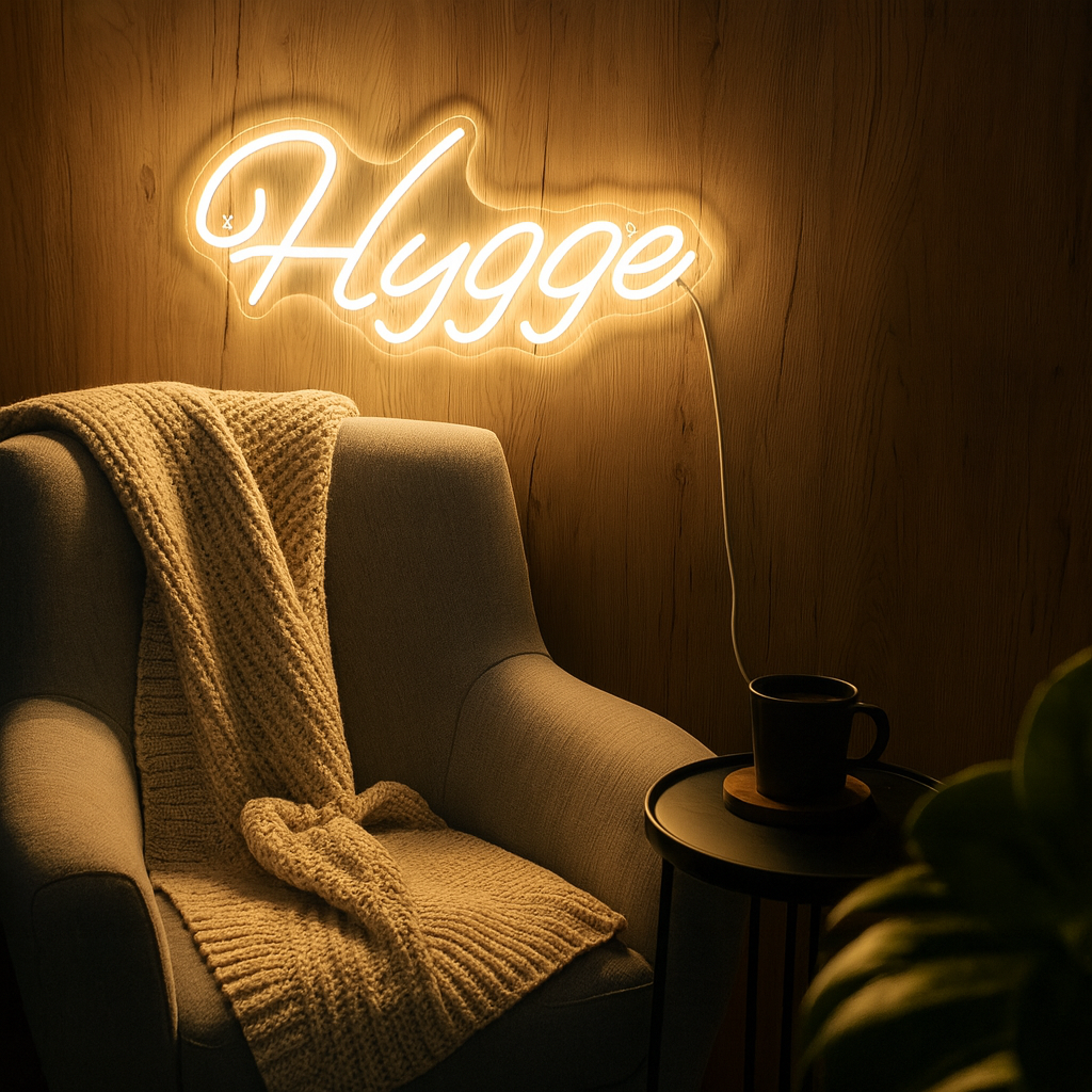 Dæmpbar LED Cozy Neon Væglampe – Ideel til Stuen og Moderne Indretning Lamper Tech Butik