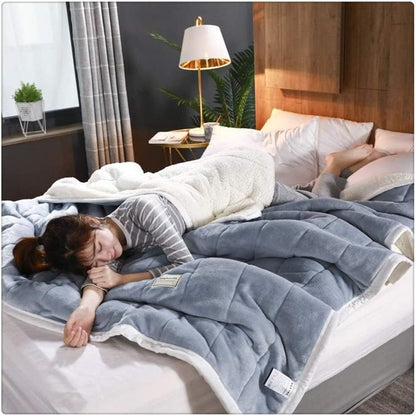 Vægtet Fleece Dynebetræk Tæppe – Blødt & Hyggeligt Komfort Sengetøj Tech Butik