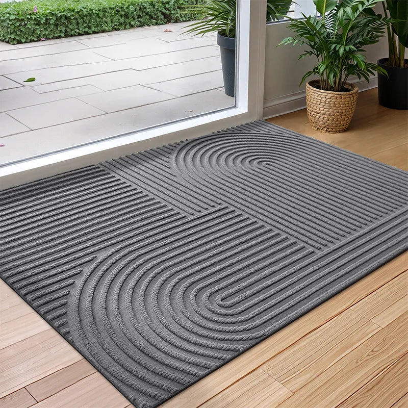 Gummimåtte – Skridsikker, Vandabsorberende & Let at Vedligeholde Gulvmåtter og tæpper Tech Butik Grå A 45cm x 75cm