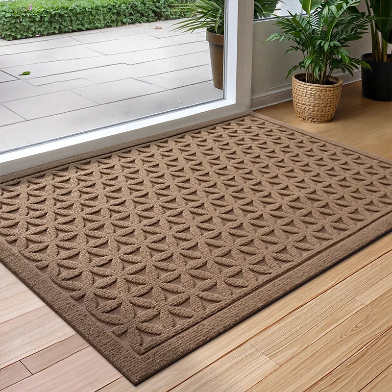 Gummimåtte – Skridsikker, Vandabsorberende & Let at Vedligeholde Gulvmåtter og tæpper Tech Butik Brun B 45cm x 75cm
