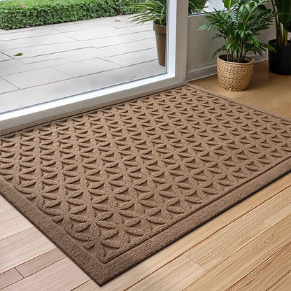 Gummimåtte – Skridsikker, Vandabsorberende & Let at Vedligeholde Gulvmåtter og tæpper Tech Butik Brun B 45cm x 75cm