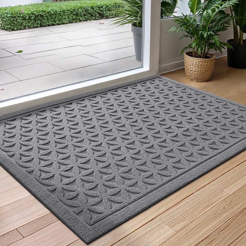 Gummimåtte – Skridsikker, Vandabsorberende & Let at Vedligeholde Gulvmåtter og tæpper Tech Butik Grå B 45cm x 75cm