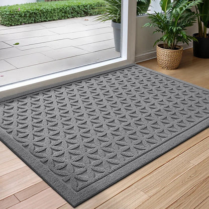 Gummimåtte – Skridsikker, Vandabsorberende & Let at Vedligeholde Gulvmåtter og tæpper Tech Butik Grå B 45cm x 75cm