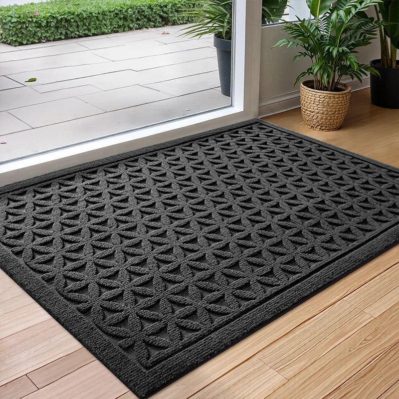 Gummimåtte – Skridsikker, Vandabsorberende & Let at Vedligeholde Gulvmåtter og tæpper Tech Butik Sort B 45cm x 75cm