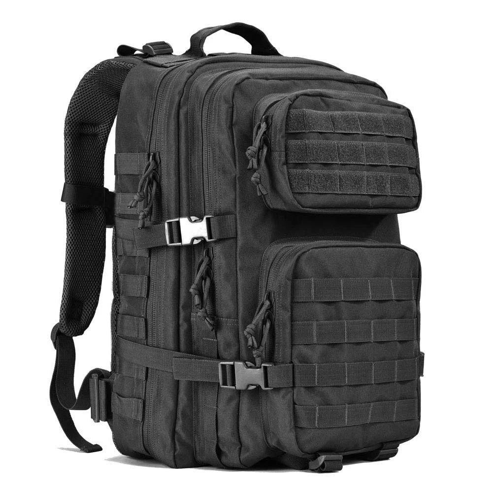 Heavy-Duty 45L Taktisk Rygsæk – Robust, Vandtæt & Unisex Vandrestøvler Tech Butik Sort