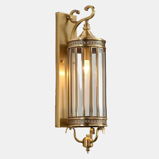 Vandtæt Udendørs Vintage LED Verandalampe Væglampe Tech Butik Kobber 15 cm L x 55 cm H
