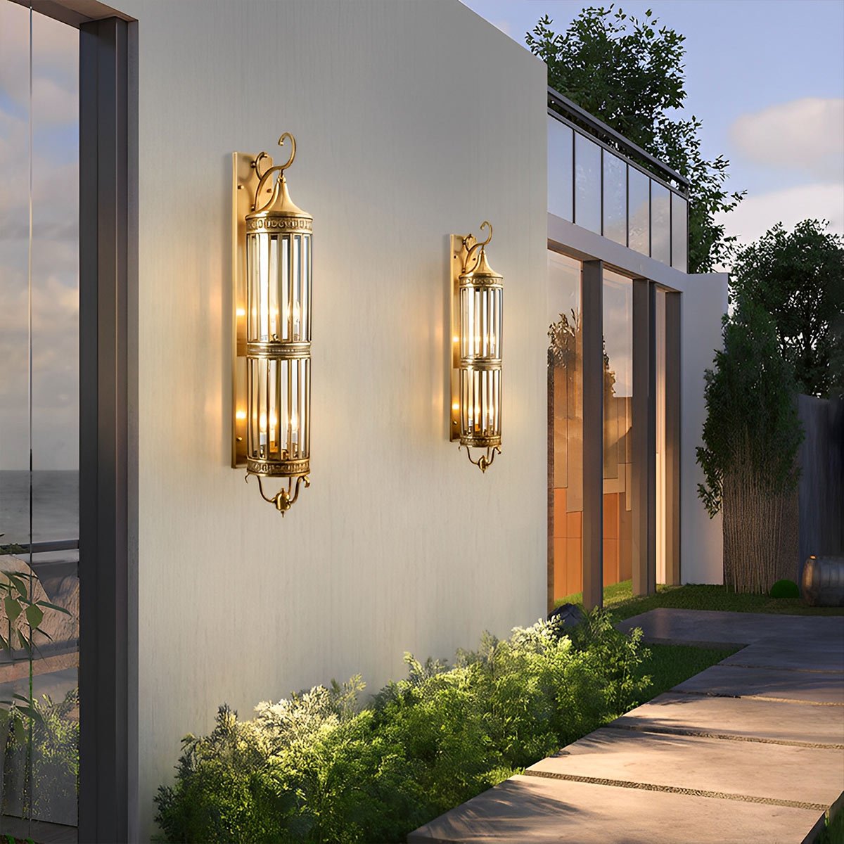 Vandtæt Udendørs Vintage LED Verandalampe Væglampe Tech Butik
