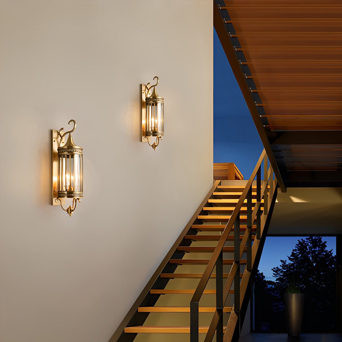 Vandtæt Udendørs Vintage LED Verandalampe Væglampe Tech Butik