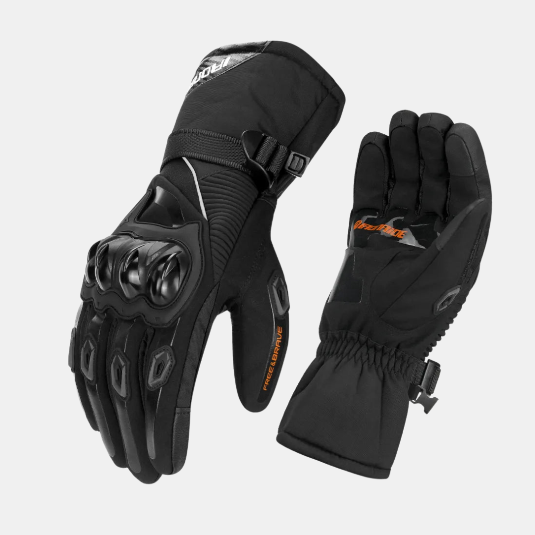 Vandtætte Isolerede Motorcykelhandsker til Vinterkørsel Motorcykelhandsker Tech Butik Sort S