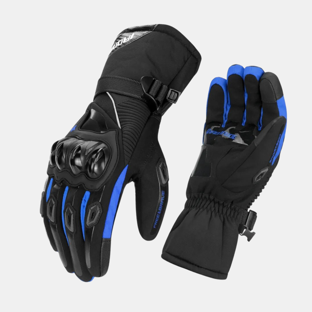 Vandtætte Isolerede Motorcykelhandsker til Vinterkørsel Motorcykelhandsker Tech Butik Blå S