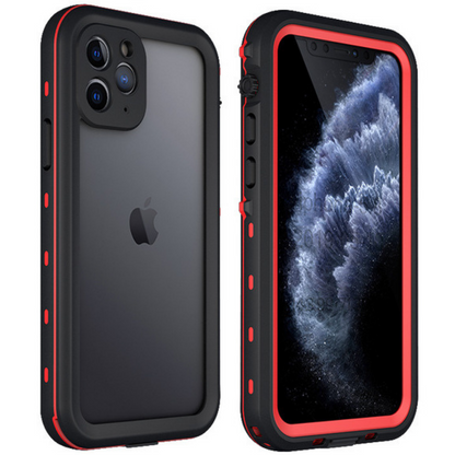 Militær-Grade IP68 Vandtæt iPhone Cover | 360° Panserbeskyttelse Mobiltelefontilbehør Tech Butik iPhone 17 Pro Max Rød