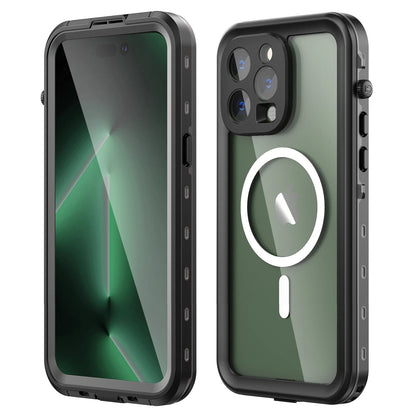 Militær-Grade IP68 Vandtæt iPhone Cover | 360° Panserbeskyttelse Mobiltelefontilbehør Tech Butik