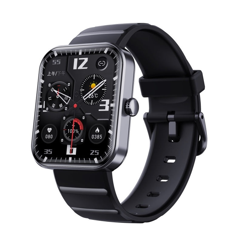 Vandtæt Smartwatch med Sundhedssporing Blodsukker Blodtryk og Søvnovervågning Smartwatches Tech Butik F21pro Sort