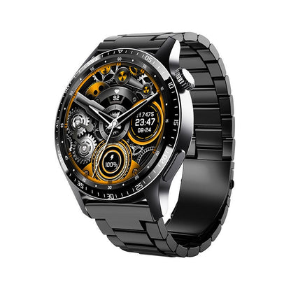 Vandtæt Smartwatch med Sundhedssporing Blodsukker Blodtryk og Søvnovervågning Smartwatches Tech Butik F207 Sortstål