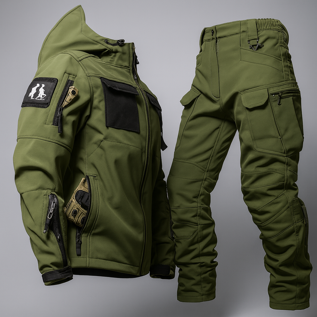 Herre Termo Vandtæt Sæt – Beskyttelse i Koldt Vejer Regnfrakker Tech Butik Grøn S