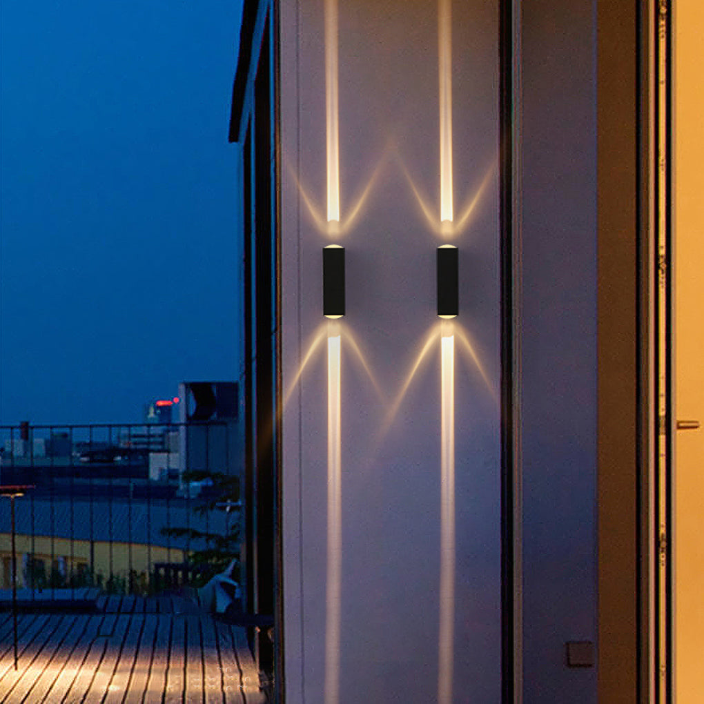 Vandtæt Udendørs Væglampe i Aluminium – Modern LED Belysning til Haven Væglamper Tech Butik Symmetrisk