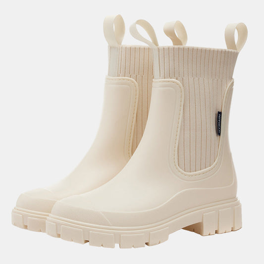 Vandtætte Regnstøvler med Non-Slip Sål – Ideelle til Udendørs Eventyr Regnstøvler Tech Butik Beige 36