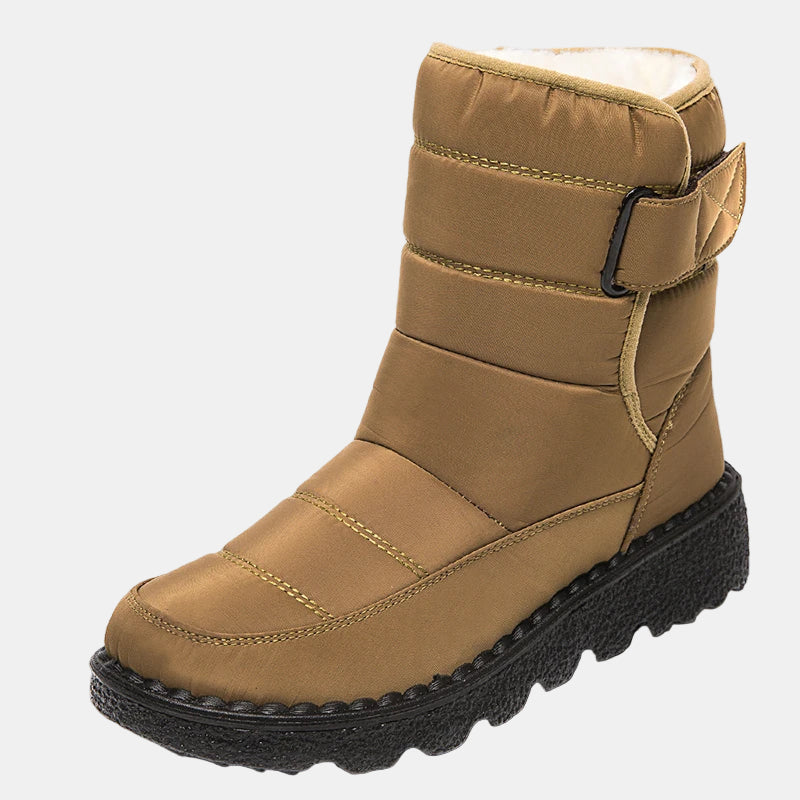 Vandtætte Sne Støvler med Anti-Slip Såler – Vinterstøvler til Mænd og Kvinder Sneakersneakers Tech Butik Kaki 36