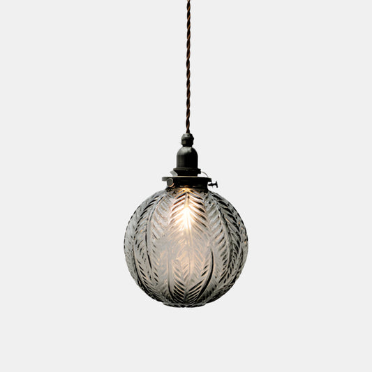 Vintage-inspireret Glas Pendel Lampe til Ambient Belysning Hængelamper Tech Butik Røggrå