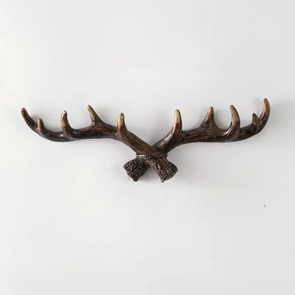 Vintage Geweihanger - Retro Kapstok til Entré, Gang og Stue Opbevaring Frakkeholder Tech Butik