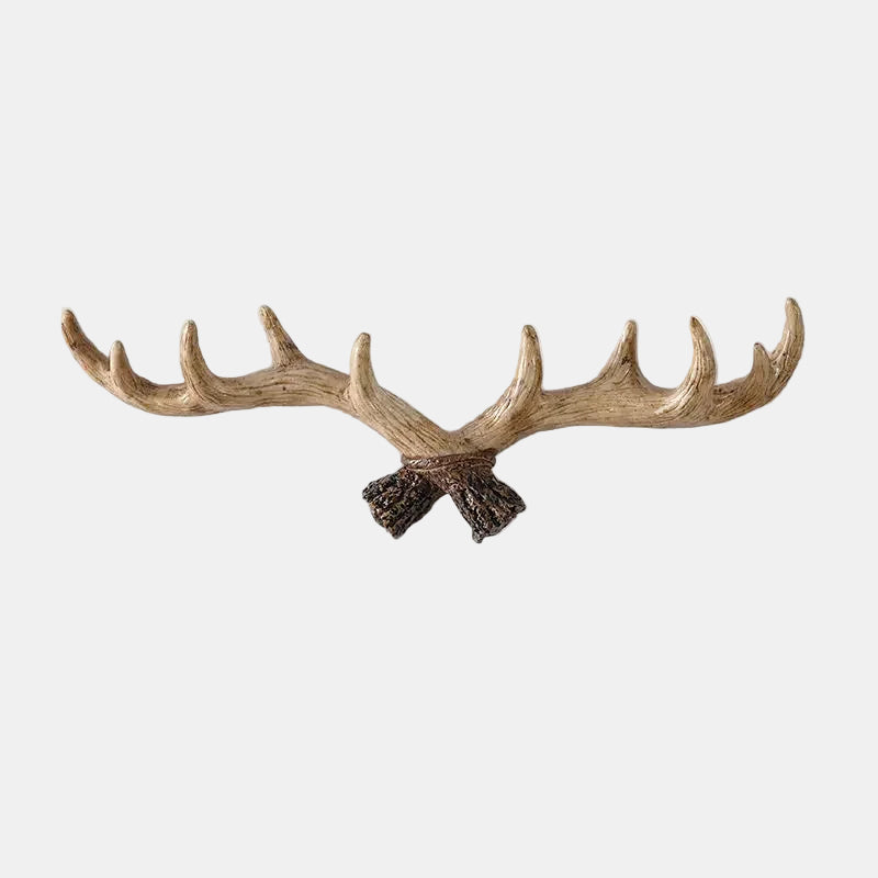 Vintage Geweihanger - Retro Kapstok til Entré, Gang og Stue Opbevaring Frakkeholder Tech Butik