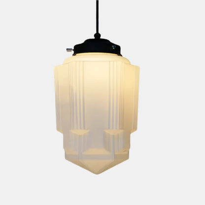 Vintage Glas Geometrisk Krukke Loftslampe Pendellampe Tech Butik Model A