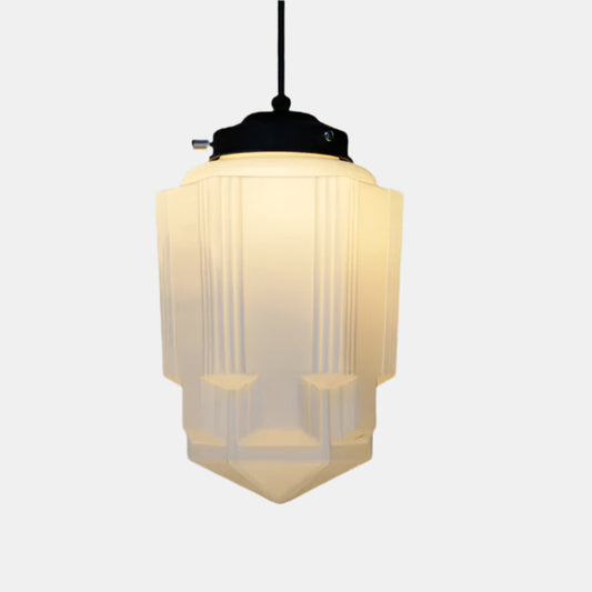 Vintage Glas Geometrisk Krukke Loftslampe Pendellampe Tech Butik Model A