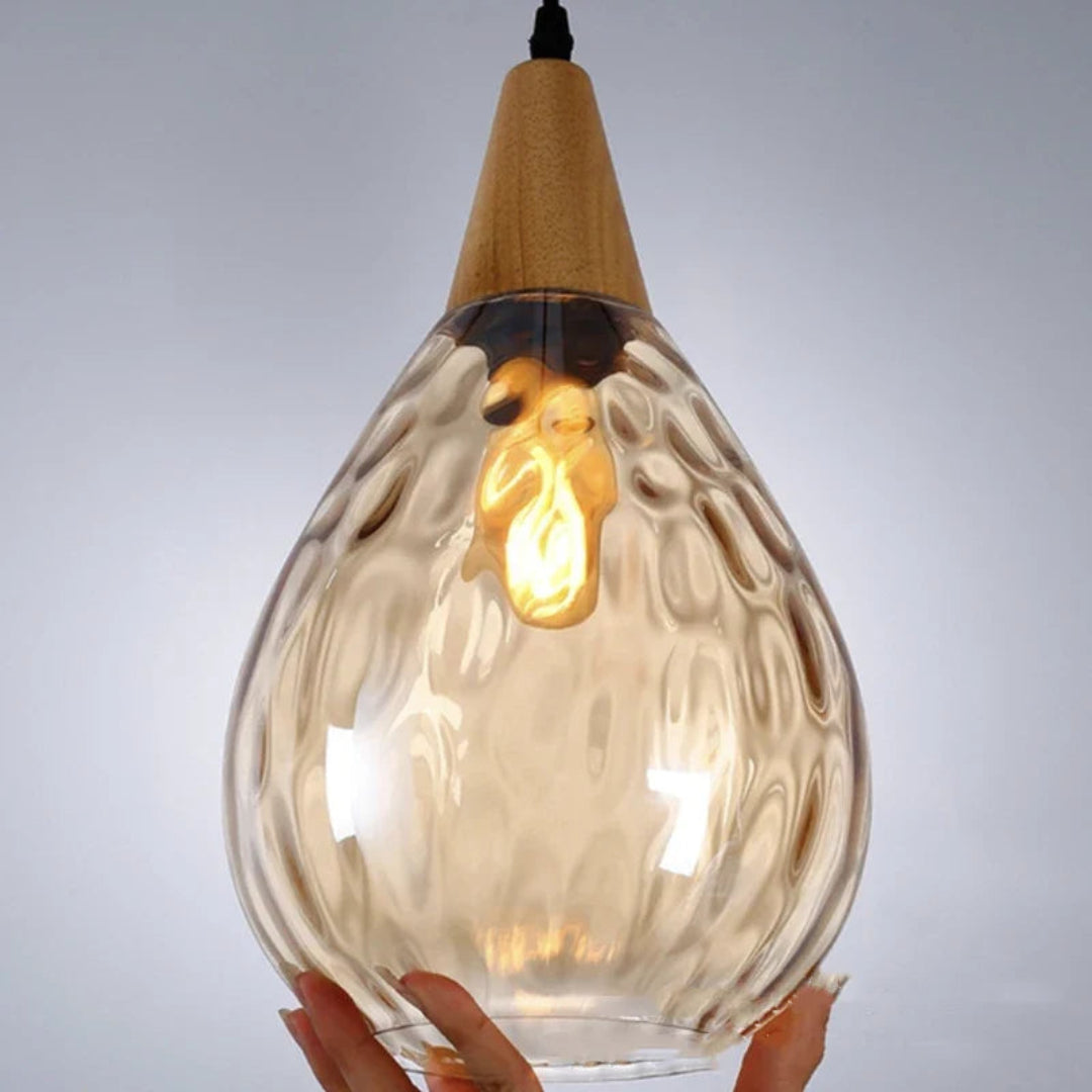 Vintage Glasdråbe Pendellampe til Indendørs Stemning Hængelamper Tech Butik