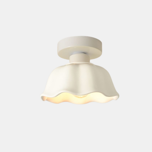 Vintage Loftlampe i Keramik & Glas – Tidløs, Varm Belysning Belysning Tech Butik Hvid