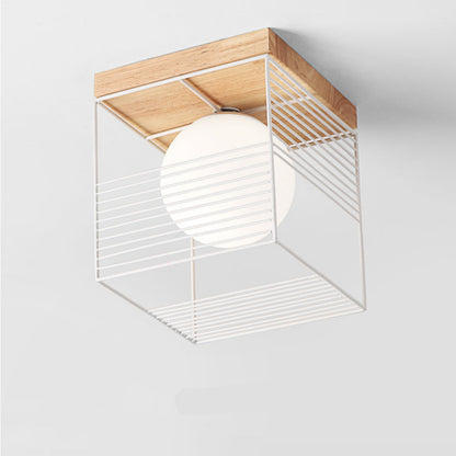 Vintage Retro Stil Burloftlampe til Hjem og Kontor Loftlamper Tech Butik Hvid Varm hvid