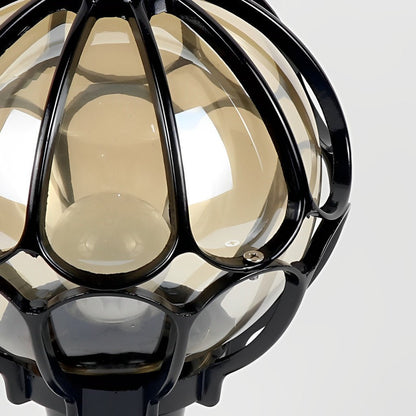 Vintage Udendørs Pullertlampe – Glasglobus Design Udendørs belysning Tech Butik