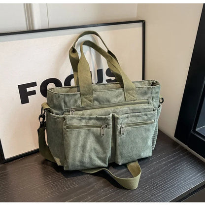 Trendy Fløjltaske – Stilfuld, Praktisk & Altid Organiseret Shopper Bags Tech Butik Grøn