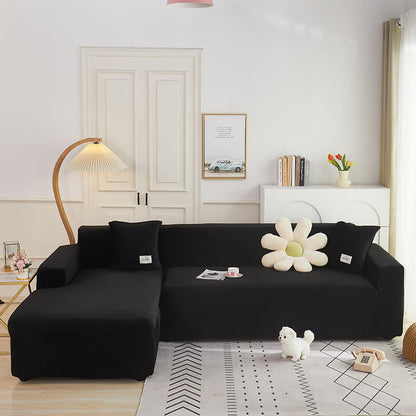 Strækbar Sofabetræk med Fuld Beskyttelse og Glat Pasform sofa cover Tech Butik Sort 1-personers 90-140CM