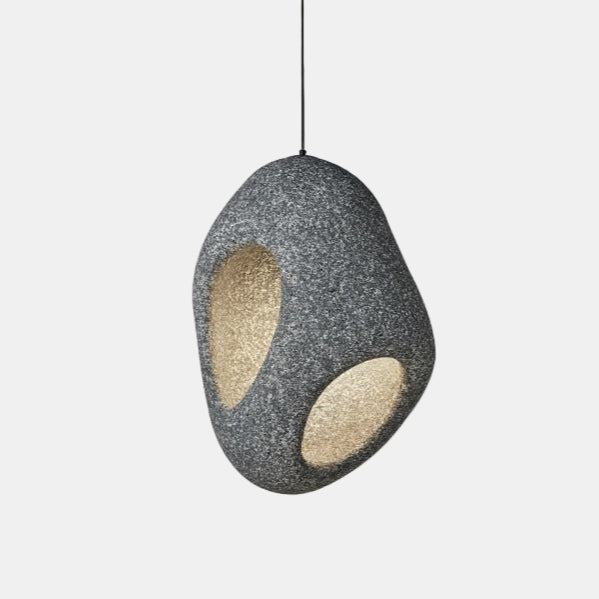 Kunstnerisk Imperfektion Loftslampe for Minimalistisk Elegance Pendellampe Tech Butik Grå Lille (39 højde x 28 længde) Varmt lys(2700K-3500K)