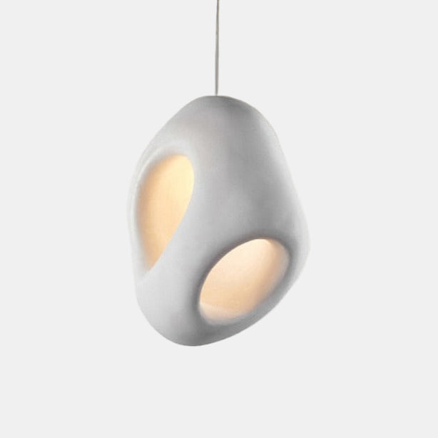 Kunstnerisk Imperfektion Loftslampe for Minimalistisk Elegance Pendellampe Tech Butik Æggeskal Lille (39 højde x 28 længde) Varmt lys(2700K-3500K)