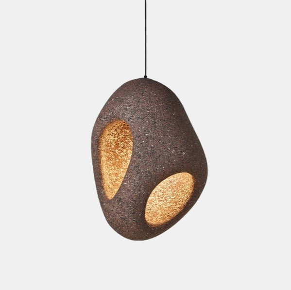 Kunstnerisk Imperfektion Loftslampe for Minimalistisk Elegance Pendellampe Tech Butik Mørkerød Lille (39 højde x 28 længde) Varmt lys(2700K-3500K)