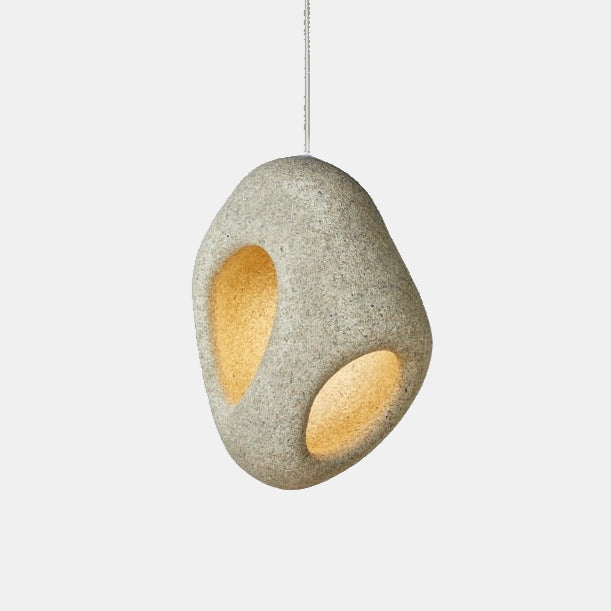 Kunstnerisk Imperfektion Loftslampe for Minimalistisk Elegance Pendellampe Tech Butik Gul Stor (58 højde x 42 længde) Varmt lys(2700K-3500K)