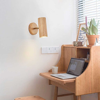 Nordisk Enkel Træ Væglampe – Justerbar LED-Spotlight til Moderne Stemningsbelysning Ceiling Lights Tech Butik