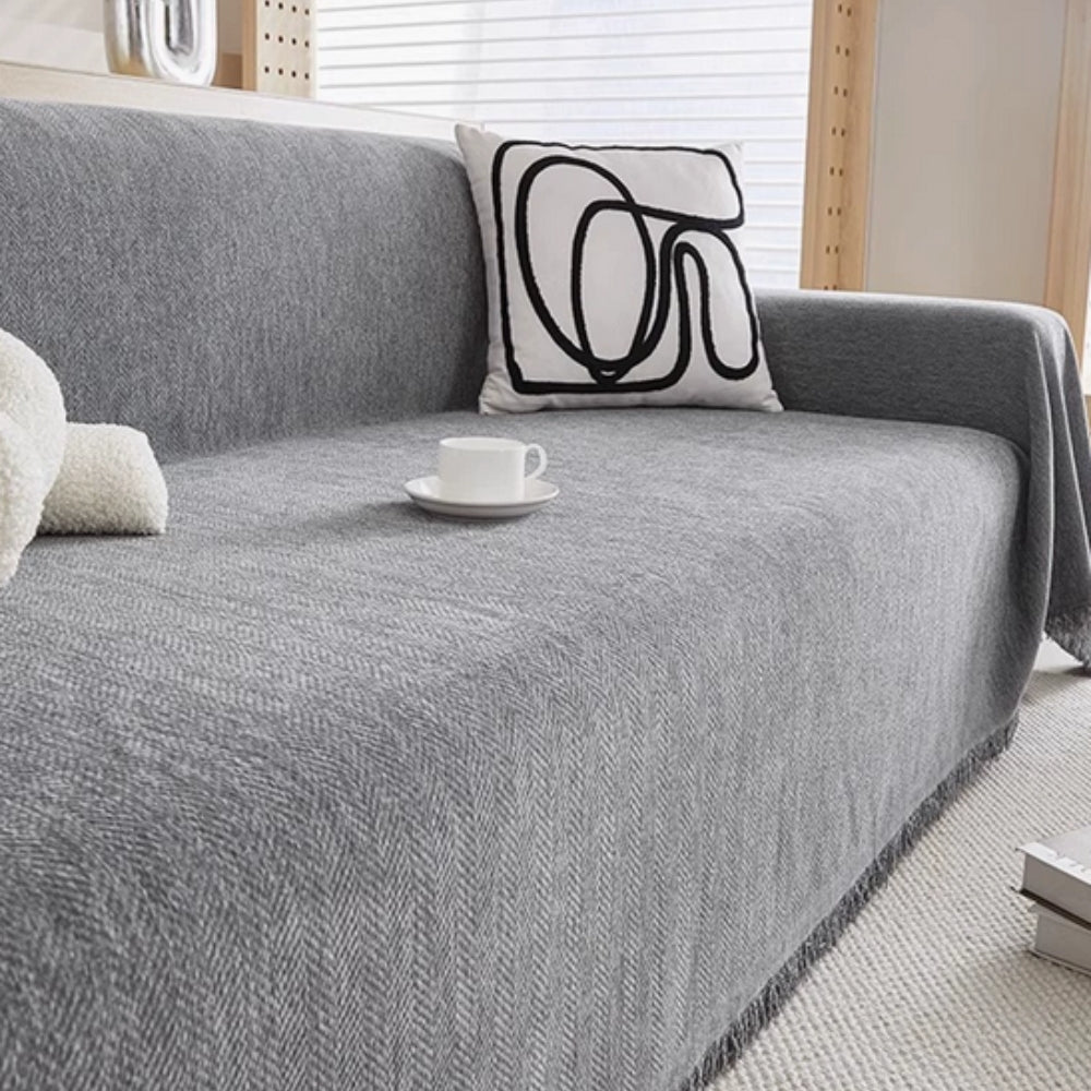 Minimalistisk Sofadækken med Moderne Design – Stilfuld og Holdbar Beskyttelse til Dit Møbel Sofa Cover Tech Butik Grå 180x130 cm