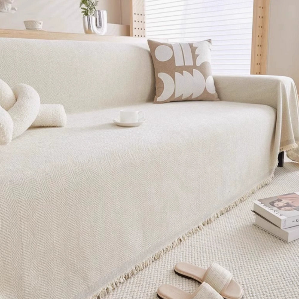 Minimalistisk Sofadækken med Moderne Design – Stilfuld og Holdbar Beskyttelse til Dit Møbel Sofa Cover Tech Butik Abrikos 180x130 cm