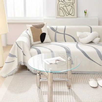 Vendbar Chenille- og Bomuldssofaovertræk – Blød og Luksuriøs Beskyttelse Sofa Covers Tech Butik