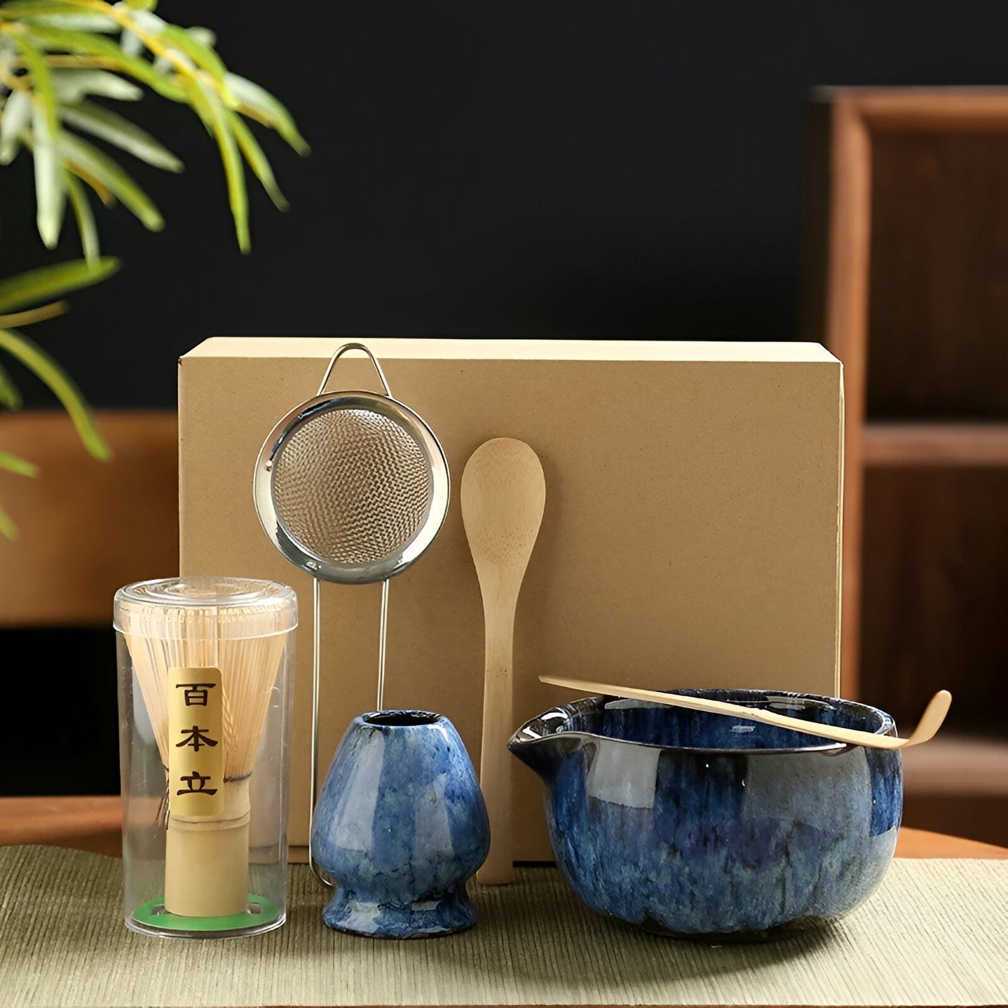 Traditionelt Matcha-Te Sæt – Komplet 6-delt Premium Kit til Ægte Tilberedning Tea Set Tech Butik Blå Matcha sæt