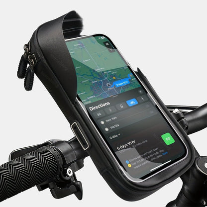 Vandtæt Drejelig Telefonholder til Cykler og Motorcykler Telefonholder Tech Butik Sort