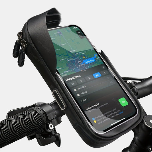 Vandtæt Drejelig Telefonholder til Cykler og Motorcykler Telefonholder Tech Butik Sort