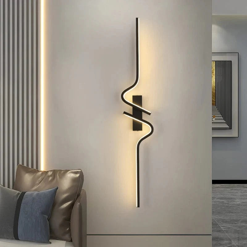 Moderne Minimalistisk Strip LED Væglampe til Soveværelse og Stue Lamp Tech Butik