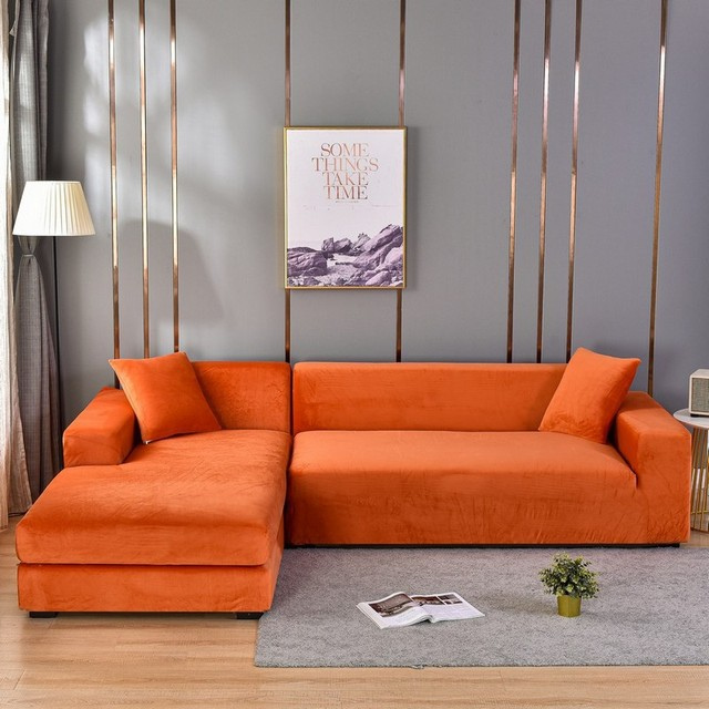 Velour Sofaovertræk – Universal Stretch, Maksimal Beskyttelse mod Spild Sofa Covers Tech Butik