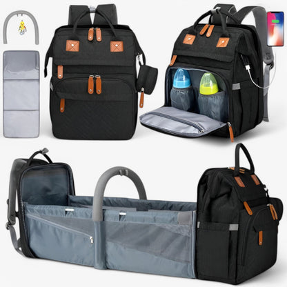 Babyrygsæk med Skiftemåtte – Praktisk og Rummelig Ble-taske til Forældre på Farten Bags Tech Butik