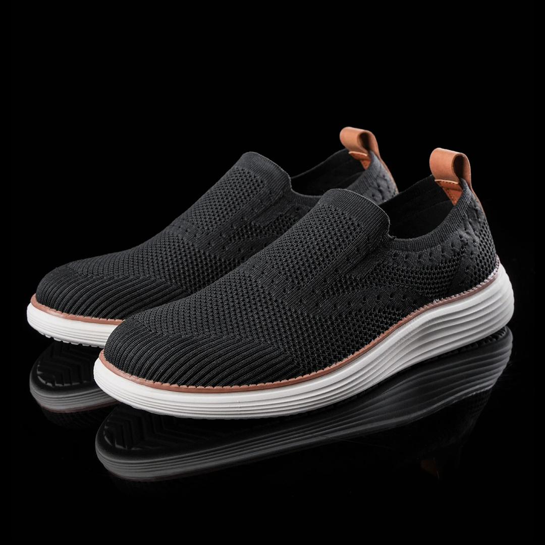 Stilfulde casual sneakers – åndbart design til bylivet Shoes Tech Butik Sort 6