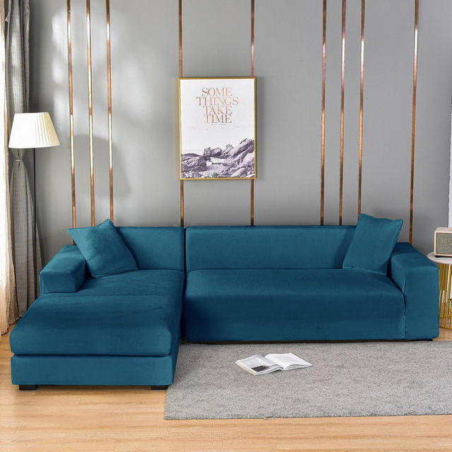 Velour Sofaovertræk – Universal Stretch, Maksimal Beskyttelse mod Spild Sofa Covers Tech Butik